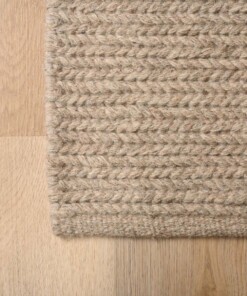 Tappeto in lana - Narvik Grigio chiaro - close up, thumbnail