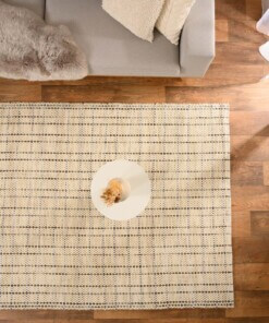 Tappeto in lana - Verdal Crema/Verde - overzicht sfeer