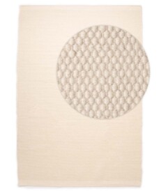 Tappeto in lana Ulstein - Bianco - overzicht, thumbnail