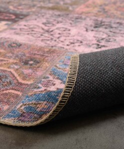 Tappeto patchwork - Fade Dreamer Viola - close up vouw, thumbnail