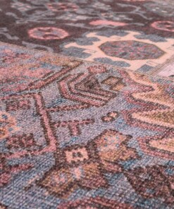 Tappeto patchwork - Fade Dreamer Viola - close up materiaal, thumbnail