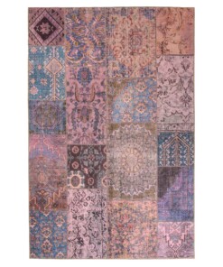 Tappeto patchwork - Fade Dreamer Viola - overzicht boven