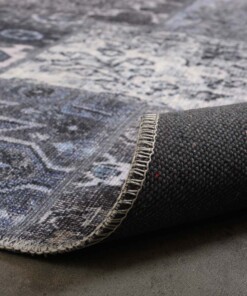 Tappeto patchwork - Fade Dreamer Nero/Multicolore - close up vouw, thumbnail Tappeto patchwork - Fade Dreamer Nero/Multicolore - close up vouw, thumbnail