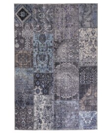 Tappeto patchwork - Fade Dreamer Nero/Multicolore - overzicht boven, thumbnail