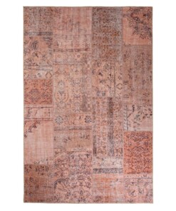 Tappeto patchwork - Fade Heritage Beige/Terracotta - overzicht boven
