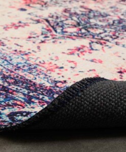 Tappeto Vintage rotondo - Fade No.2 Multicolore - close up vouw, thumbnail