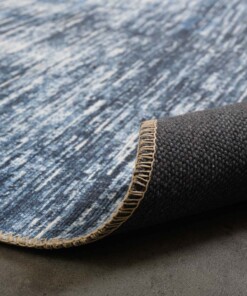 Tappeto vintage - Fade Blend Blu - close up vouw, thumbnail