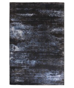 Tappeto vintage - Fade Celestial Blu/Nero - overzicht boven