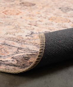 Tappeto vintage - Fade Charm Beige - close up vouw, thumbnail