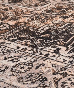 Tappeto vintage - Fade No.3 Beige - close up materiaal, thumbnail