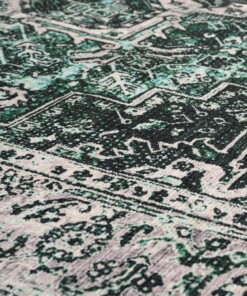 Tappeto vintage - Fade No.3 Verde - close up materiaal, thumbnail