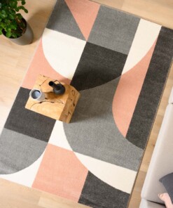 Tappeto astratto - Aria rosa