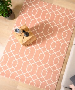 Passatoia geometrica - Aria rosa chiaro