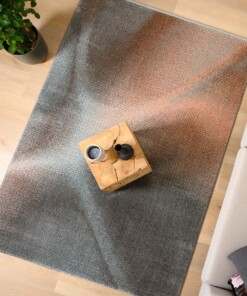 Tappeto astratto - Aria Axis arancione/blu