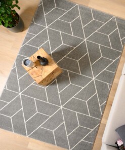 Tappeto geometrico - Aria Pyramid grigio