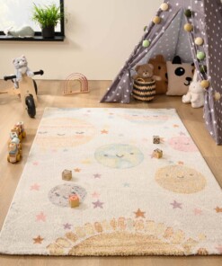 Tappeto bambini pianeti - Dreams planets bianco/multi
