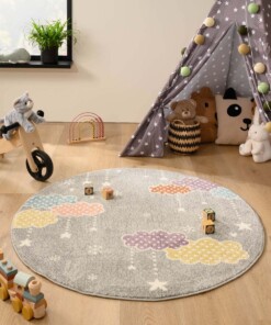 Tappeto bambini nuvola - Snoozy grigio/multi