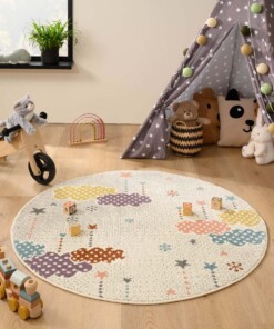 Tappeto bambini nuvola - Snoozy bianco/multi