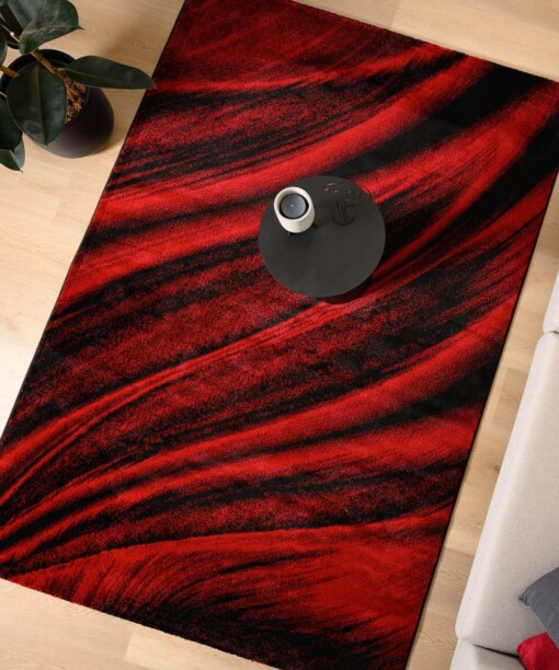 Tappeto moderno - Vision Rosso/Nero