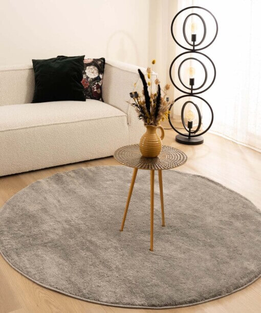 Tappeto rotondo in velluto - Flair Grigio