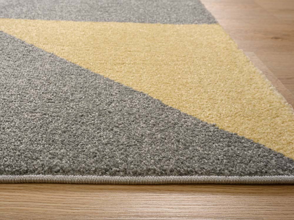 Passatoia astratto - Aria giallo - close up Passatoia astratto - Aria giallo - close up