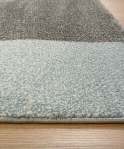 Passatoia a quadri - Aria blu - close up