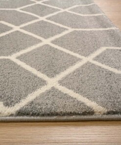 Passatoia geometrica - Aria grigio - close up