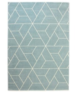 Passatoia geometrica - Aria Pyramid azzurro chiaro - overzicht