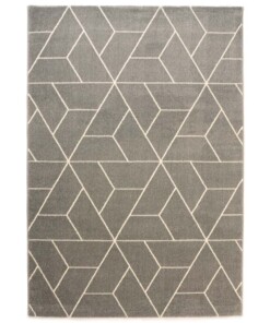 Tappeto geometrico - Aria Pyramid grigio - overzicht