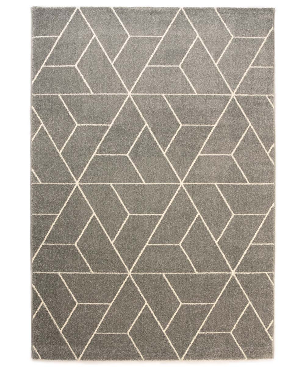 Tappeto geometrico - Aria Pyramid grigio - overzicht Tappeto geometrico - Aria Pyramid grigio - overzicht