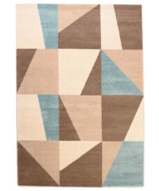 Passatoia a quadri - Aria Cube blu - overzicht, thumbnail