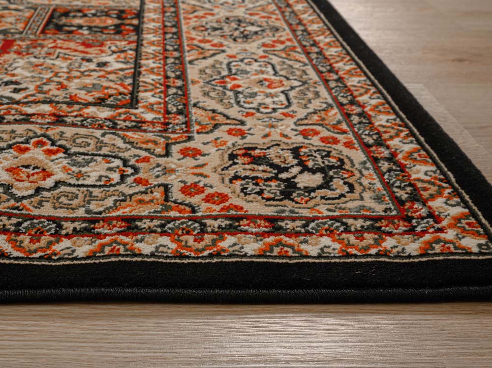 Tappeto persiano - Mirage Whisper nero/beige - close up Tappeto persiano - Mirage Whisper nero/beige - close up