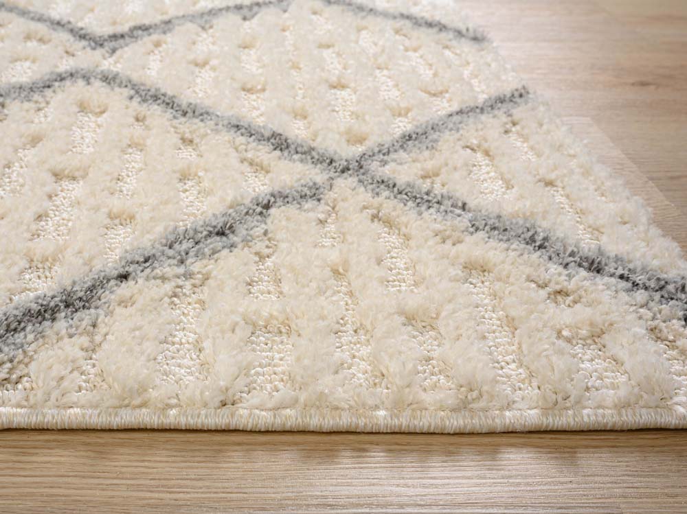 Tappeto scandinavo - Fjord Hav crema - close up Tappeto scandinavo - Fjord Hav crema - close up