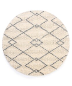 Tappeto rotondo scandinavo - Fjord Hav crema - overzicht