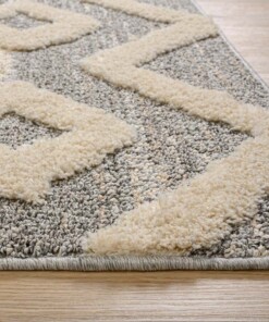 Passatoia scandinava - Fjord Fosse grigio/crema - close up