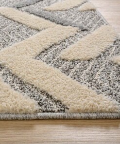 Passatoia scandinava - Fjord lys grigio/crema - close up