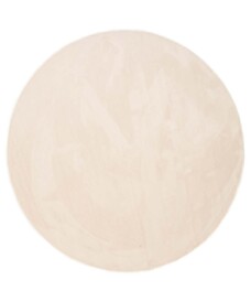 Tappeto rotondo morbido - Plush crema - overzicht, thumbnail