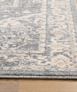 Tappeto vintage - Classic Bernard Blu/Bianco - close up