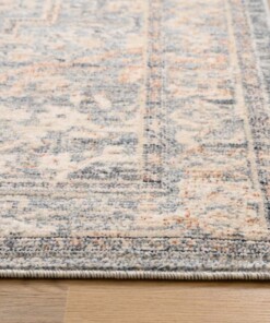 Tappeto vintage - Classic Bernard Grigio-azzurro - close up
