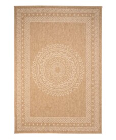 Tappeto da esterno effetto juta - Boho Mandala Beige/Bianco - overzicht, thumbnail