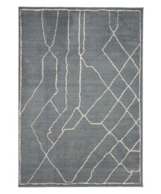 Tappeto astratto - Fancy Sketch Grigio-azzurro - overzicht, thumbnail