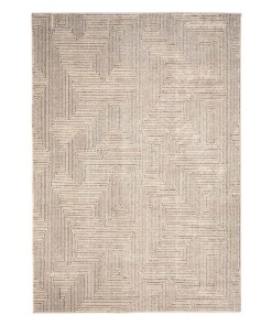 Tappeto moderno - Fancy Maze Crema/Nero - overzicht