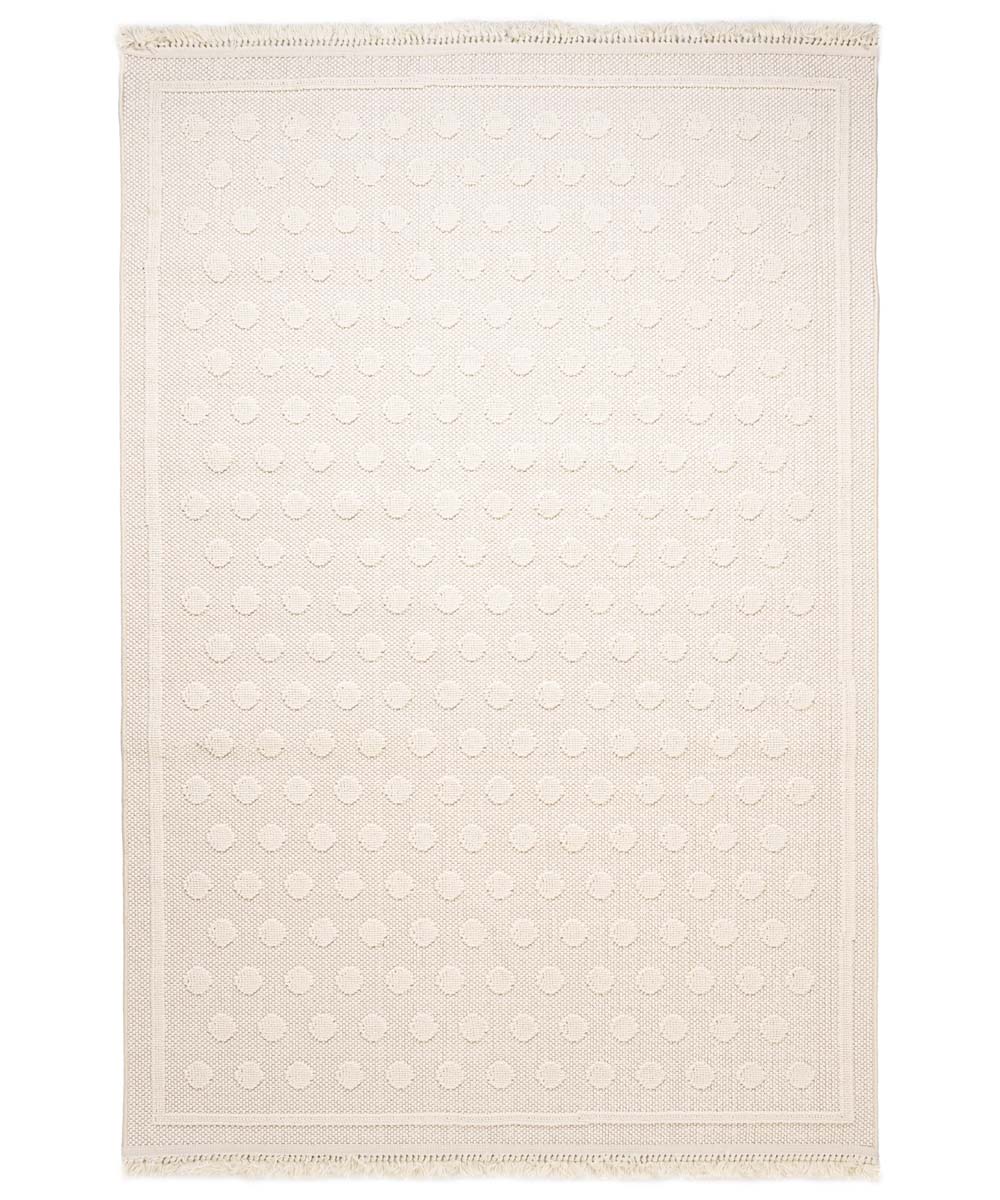 Tappeto - Knit Dots Bianco - overzicht