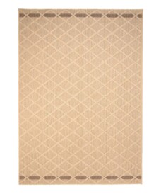 Tappeto da esterno a rombi - Retreat Beige - overzicht, thumbnail