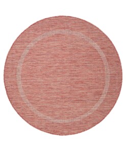 Tappeto da esterno rotondo - Sunset Rosso - overzicht