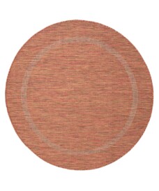 Tappeto da esterno rotondo - Sunset Terracotta - overzicht, thumbnail