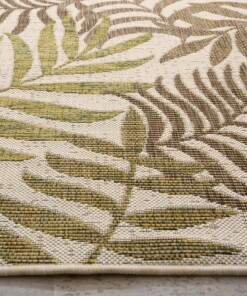 Tappeto da balcone Foglie di palma - Coastal Breeze Beige/Verde - close up, thumbnail Tappeto da balcone Foglie di palma - Coastal Breeze Beige/Verde - close up, thumbnail