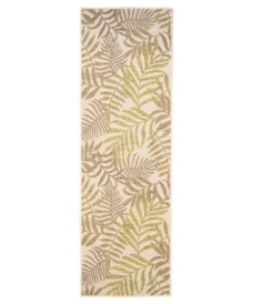Tappeto da balcone Foglie di palma - Coastal Breeze Beige/Verde - overzicht, thumbnail