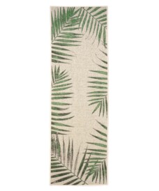 Tappeto da balcone Foglie di palma - Coastal Cliffs Verde - overzicht, thumbnail
