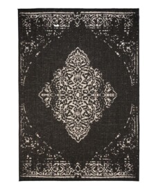 Tappeto da esterno Vintage - Coastal Bay Nero/Bianco - overzicht, thumbnail